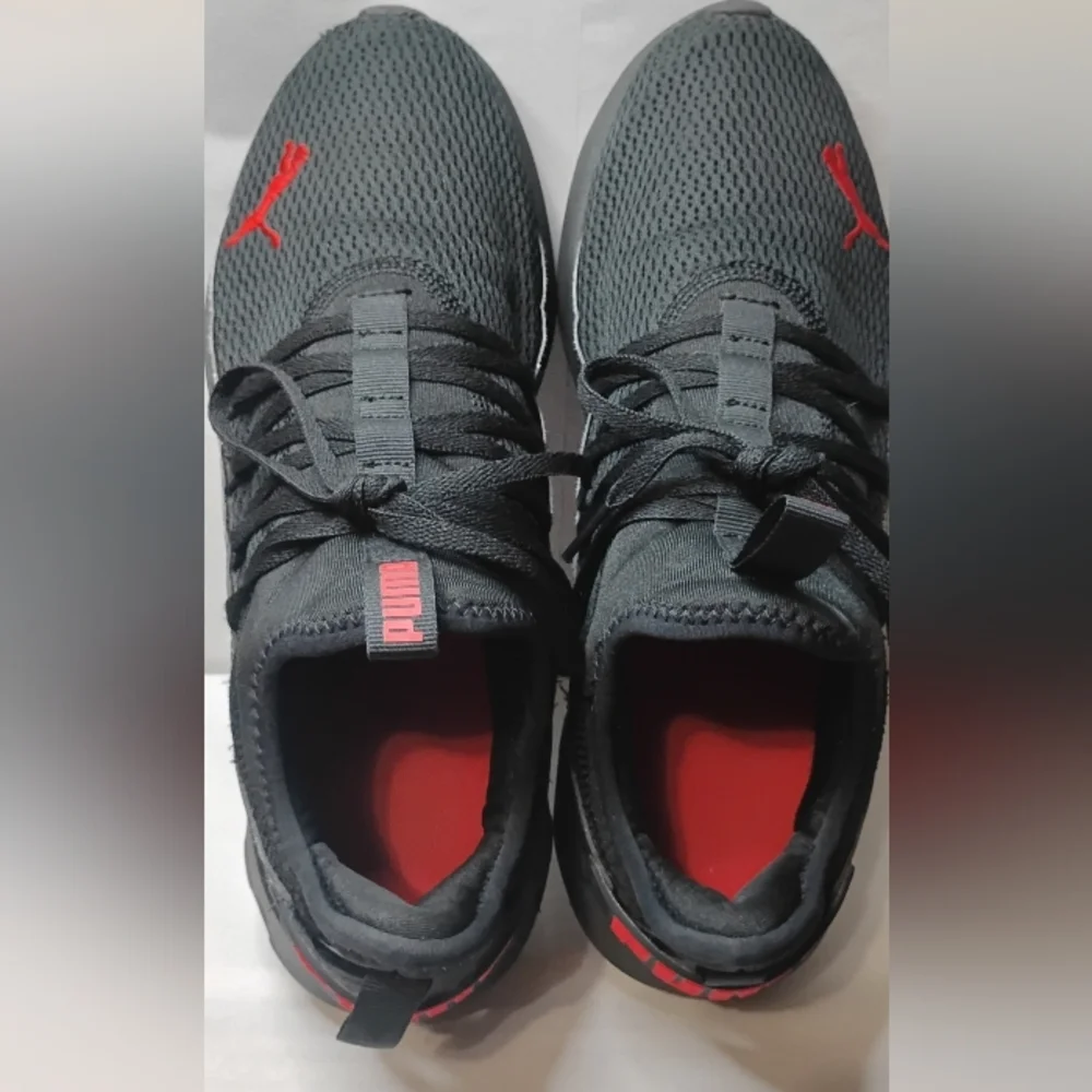 Puma Softride Carson Fresh Black Red Men Road Running Jogging Shoes 310155-04 - Picture 9 of 14